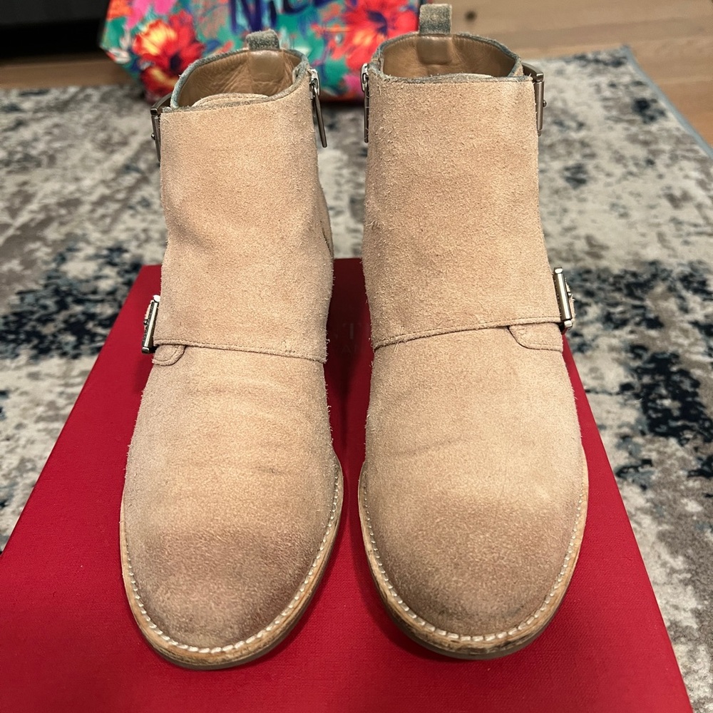 Beige Suede Bootie MK